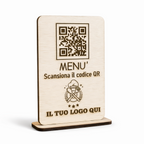 Segnaposto QR artigianale per Ristoranti & Bar
