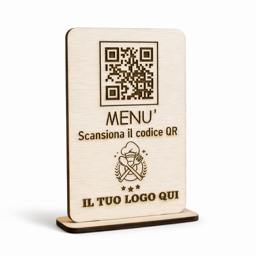 Segnaposto QR artigianale per Ristoranti & Bar