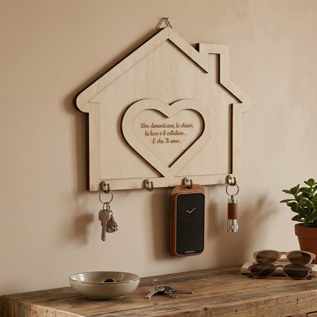 Casetta appendichiave legno / Personalizzata