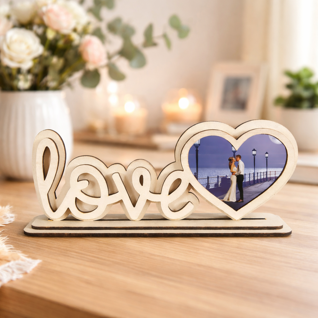PORTAFOTO SCRITTA ''LOVE''