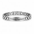 Bracciale Personalizzato acciaio inox Premium  con Design Jubilee