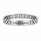 Bracciale Personalizzato acciaio inox Premium  con Design Jubilee