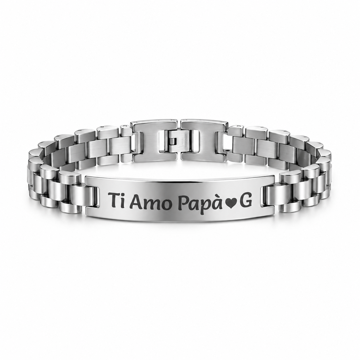 Bracciale Personalizzato acciaio inox Premium  con Design Jubilee