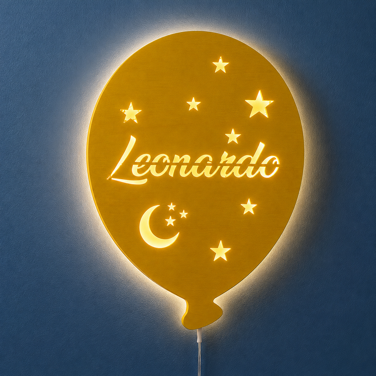 Lampada LED Palloncino da parete con Nome Personalizzato