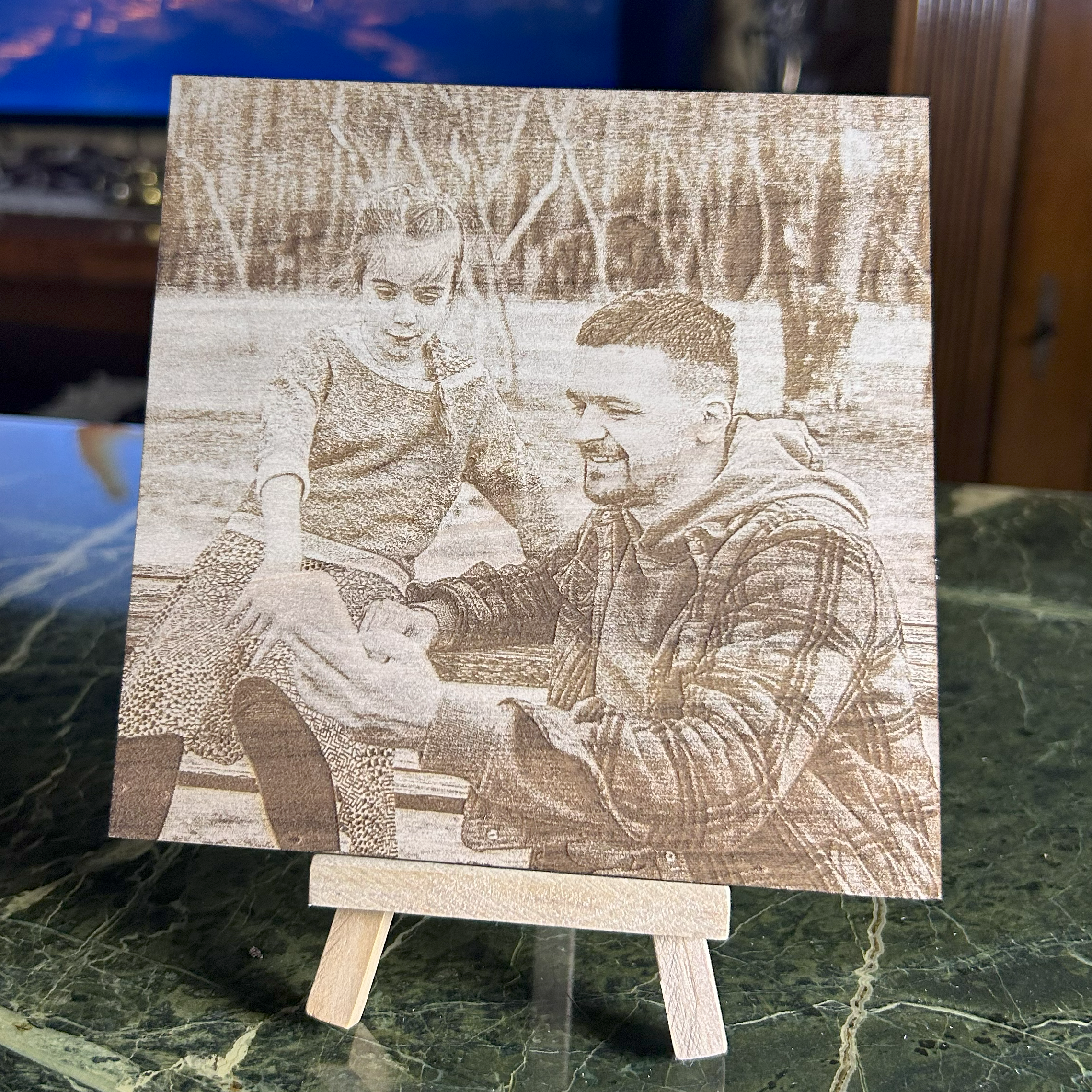 Quadretto in legno artigianale varie misure – Inciso a laser con la tua foto