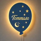Lampada LED Palloncino da parete con Nome Personalizzato