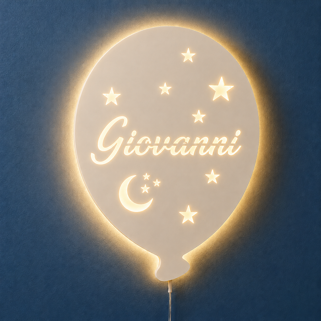 Lampada LED Palloncino da parete con Nome Personalizzato