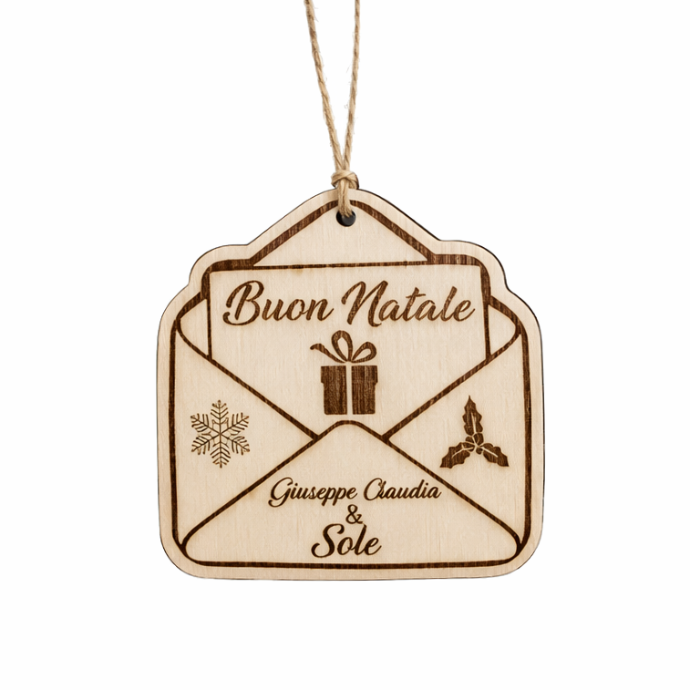 Decorazioni natalizie in legno personalizzate