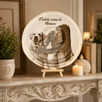 Il Disco dei Ricordi™ – Disco in Legno Personalizzabile con Foto e Testo