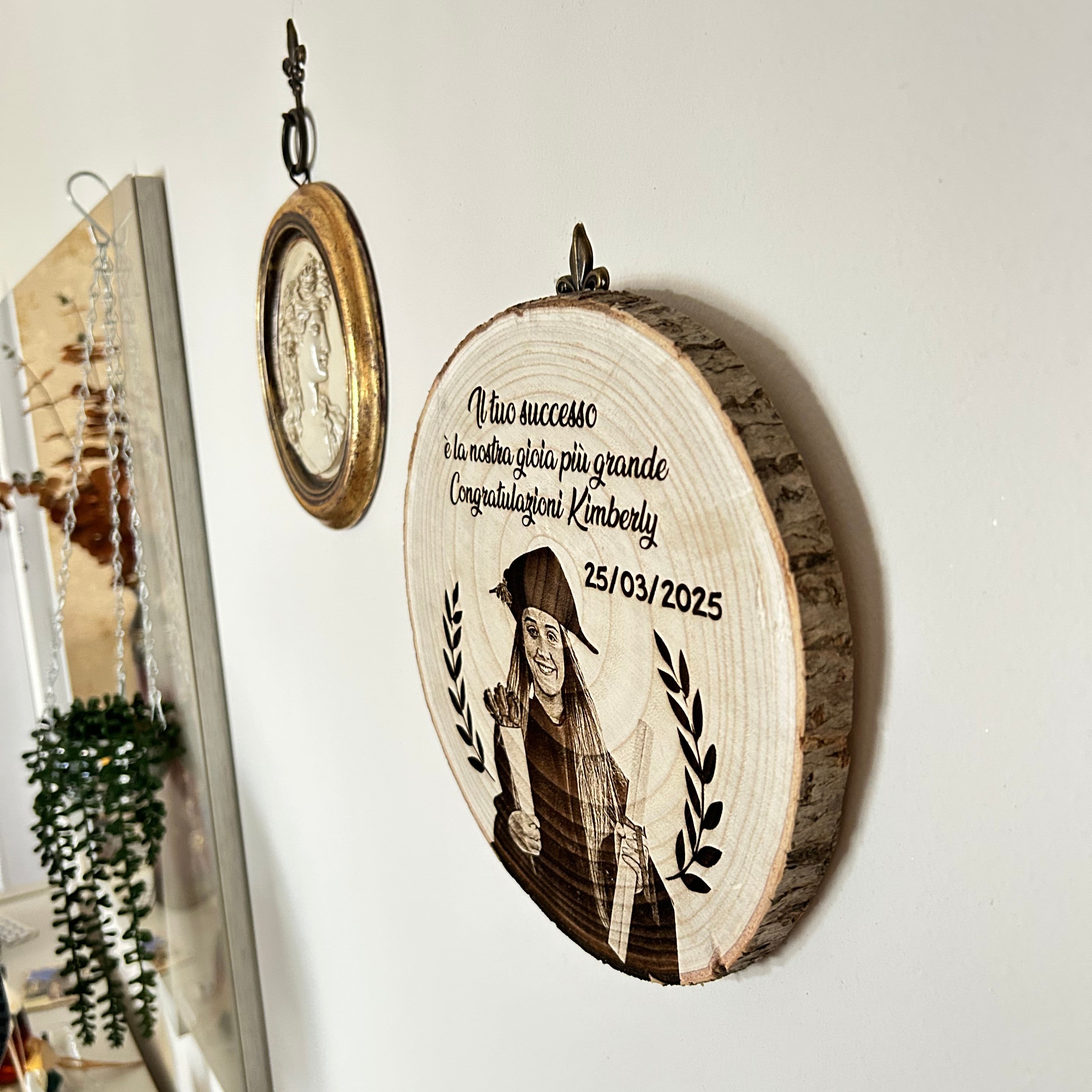 Il Disco dei Ricordi™ – Disco in Legno Personalizzabile con Foto e Testo