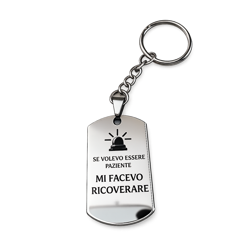 Portachiavi in acciaio inox con Battute e Frasi Esilaranti – Unico e Originale