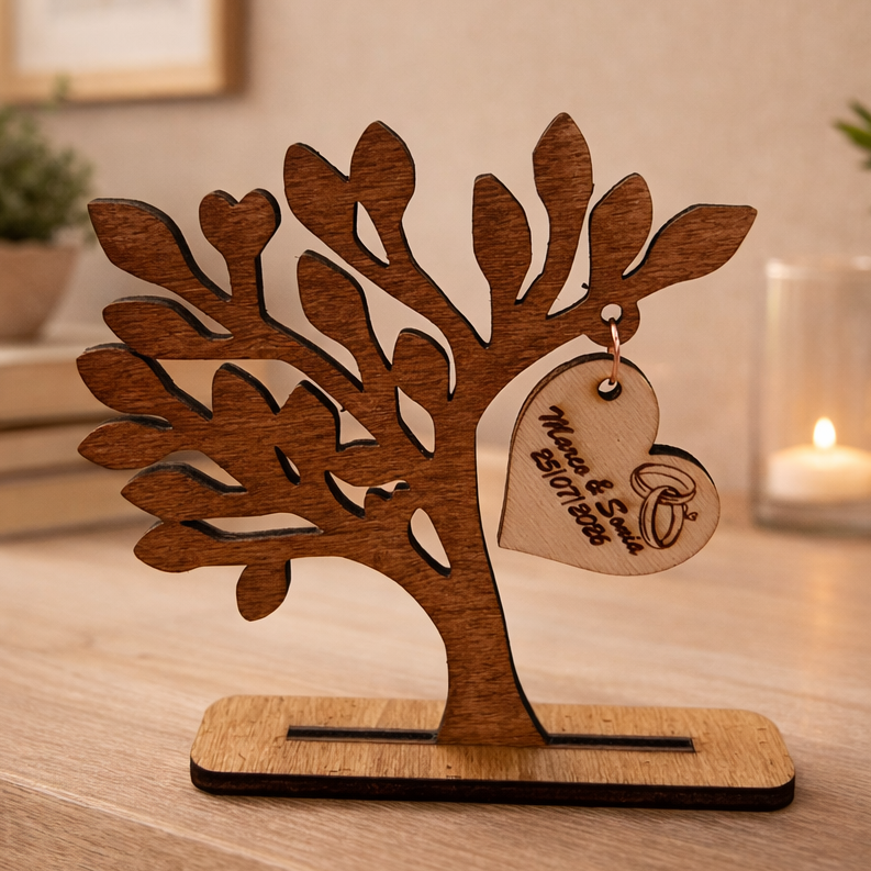 Albero della vita in legno personalizzato | Bomboniera battesimo matrimonio nascita