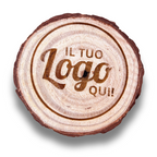 SOTTOBICCHIERI IN IN LEGNO NATURALE CON INCISIONE