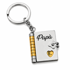 Collana/Portachiavi Libro ✦ Dedica per Papà
