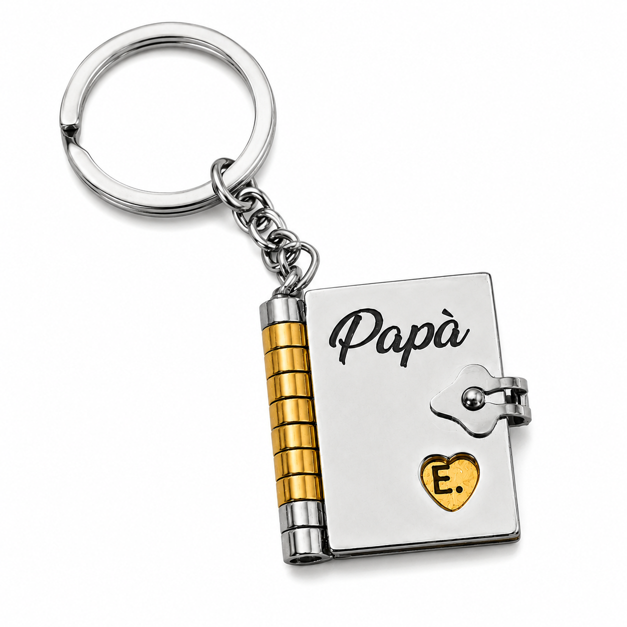 Collana/Portachiavi Libro ✦ Dedica per Papà