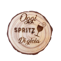 SOTTOBICCHIERI IN IN LEGNO NATURALE CON INCISIONE